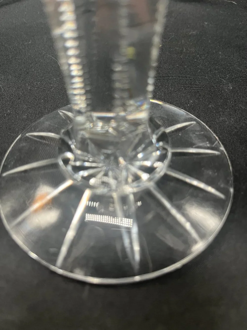 Antique American Brilliant Period Cut Glass Trumpet Vase